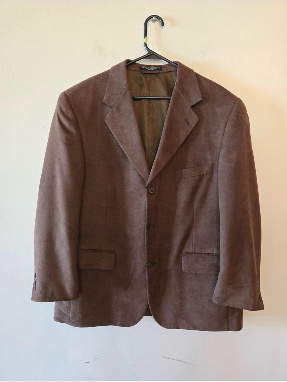 Vintage Barrington Blazer 44s Brown 3 Button Suit Jacket